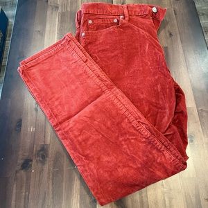 Old Navy Red Corduroy Pants